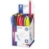 Display Staedtler Ball 4320 M com 50 canetas esferográficas 1 mm - Escrita suave - Corpo triangular - Cores sortidas