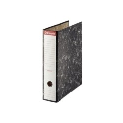 Arquivo Esselte Lever Arch Formato A4 - Lombada 75mm - Capacidade para 500 Folhas - Cor Preto Marmorizado