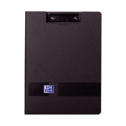 Oxford Live & Go Carpeta con Pinza Metalica - Fabricada en Polifoam - Bolsillo Interior - Color Negro