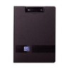 Oxford Live & Go Carpeta con Pinza Metalica - Fabricada en Polifoam - Bolsillo Interior - Color Negro