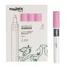 Carioca Plus Pack of 6 Acrylic Markers - 2mm Tip - Pink Color