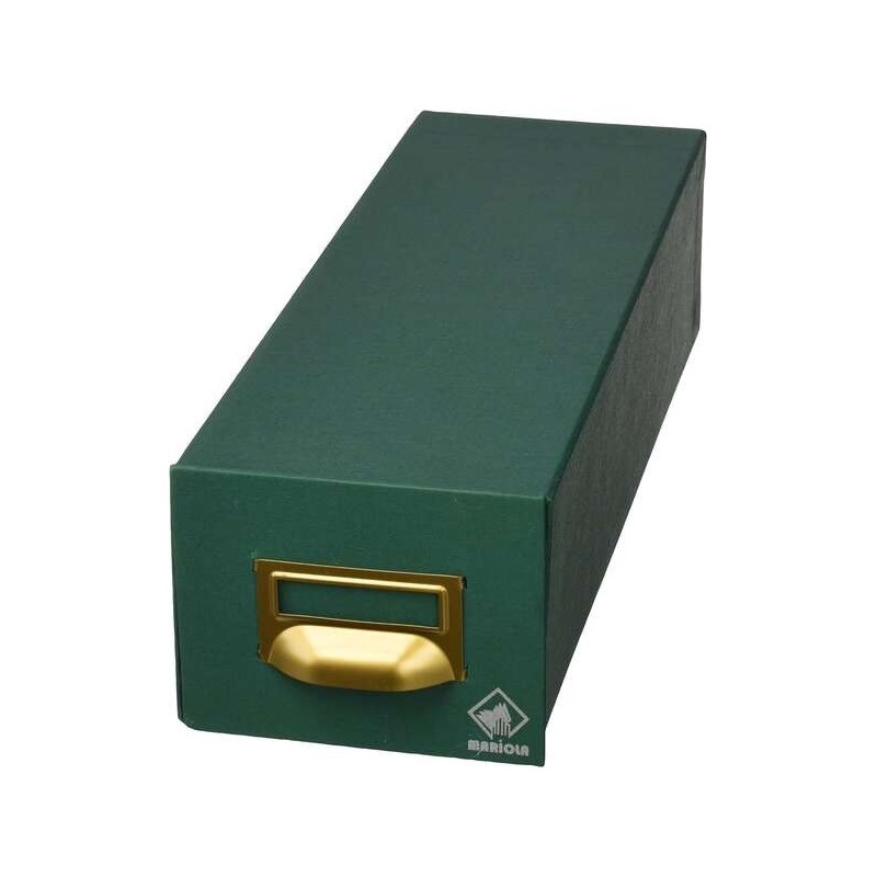 Mariola Cardboard File Lined in Geltex Nº5 for 1000 Chips - Measurements 250x190x350mm - Resistant and Durable - Color Green