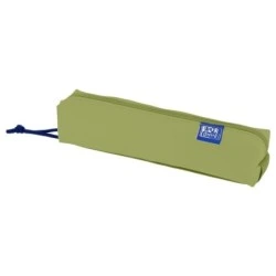 Trousse carrée compacte Oxford Kangoo Live and Go - Caoutchouc élastique pour cahiers - 22x4x4cm - Couleur Vert