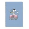 Caderno Espiral Safta Snoopy - Formato Fólio - 80 Folhas de Papel 80g/m2 - Grades 4x4mm - Capa Dura Decorada - Margem Lateral