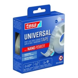 Fita Dupla Face Universal Tesa com Nano Power 30mm x 3 Metros - Suporta Cargas Pesadas - Pode ser Removida Sem Deixar Resíduos