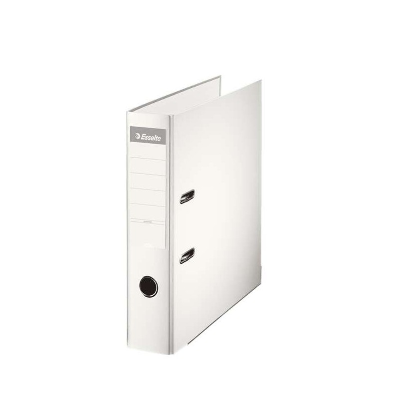 Esselte Lever Arch File A4 Format - Spine 75mm - Spine Card Holder - Capacity for 500 Sheets - White Color