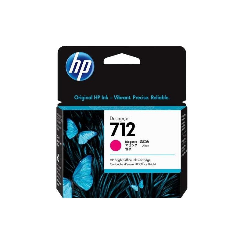 HP 712 Tinteiro Magenta Original - 3ED68A