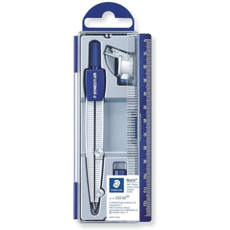 Staedtler Noris 550 60 Precision Compass - Maximum Diameter 300mm - For Beginning Drawing