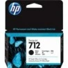 HP 712 Black Ink Cartridge Original - 3ED70A