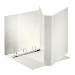 Classeur à anneaux Esselte Kangourou Plus - Format A4 - Capacité 380 feuilles - 4 anneaux 40 mm - Couleur blanc