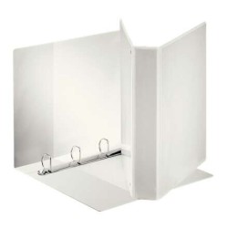 Pasta de argolas Esselte Kangaroo Plus - Formato A4 - Capacidade para 380 Folhas - 4 argolas de 40mm - Cor Branca