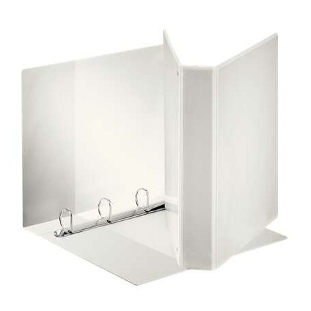 Esselte Kangaroo Plus Ring Binder - A4 Format - Capacity for 380 Sheets - 4 40mm Rings - White Color