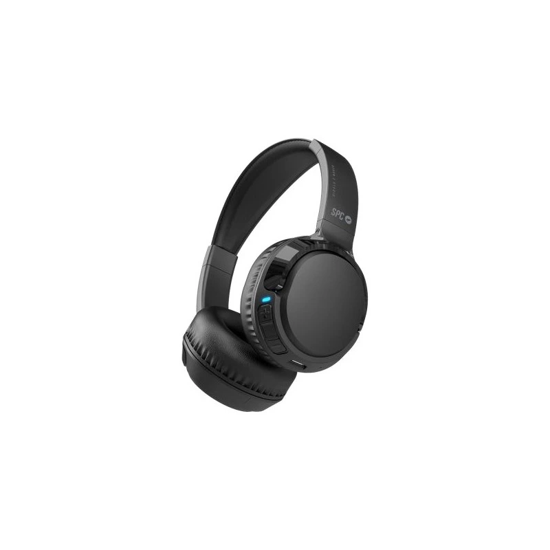 SPC Heron 2 Studio Wireless Headphones - Connection to Two Devices - 50h Battery Life - Foldable - Color Black