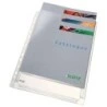 Leitz Pack de 5 Fundas Fuelle Estandar A4 PVC Liso Multitaladro-11 - Capacidad 200 Hojas - Transparente (170 Micras)
