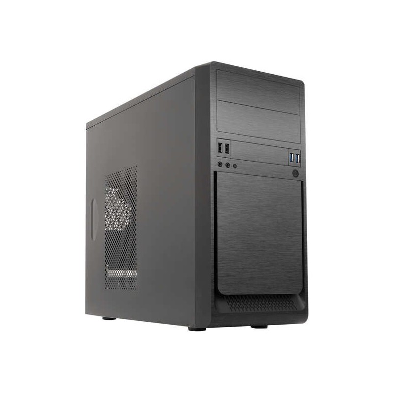 Unykach UK6023 U3 Caja Torre MicroATX - Fuente de Alimentacion 500W Incluida - Tamaño Disco Soportado 3.5", 2.5" - USB-A