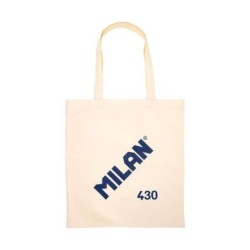 Sac fourre-tout en tissu Collection Milan 430 - Taille 50x38x41cm - Poignée longue 27cm - tissu 'ripstop' - Couleur Beige