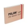 Milan 1420 The Master Gum Bloc de 30 Hojas para Acuarela - Tamaño A5 - Grano Fino de 300g/m² - Cierre con Goma Elastica - Tapa