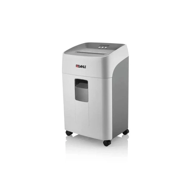 Dahle Deskside 404P Manual Paper Shredder Cut into Particles P-4 - Shreds up to 21 Sheets - Bin Capacity 40L - Rotating Wheels
