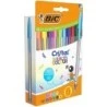Bic Cristal Multicolour Pack de 20 Boligrafos de Bola - Punta 1.6mm - Trazo 0.42mm - Tinta con Base de Aceite - Colores Surtidos