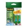 Scotch Pack de 4 Pegamentos en Barra Adhesivo Solido - 8gr por Unidad - Promocion 3 Barras + 1 Gratis - Color Transparente