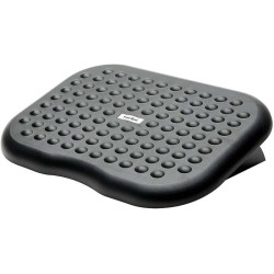 Fellowes Footrest with Adjustable Incline from 0° to 15° - Large Surface of 45x33 cm - Massage Effect Texture - Color Black