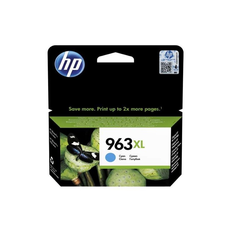 HP 963XL Cyan Cartucho de Tinta Original - 3JA27AE