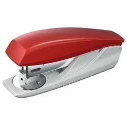Petrus 210 Stapler - Up to 25 Sheets - Integrated Staple Remover - Open, Closed and Pin Stapling - Color Red