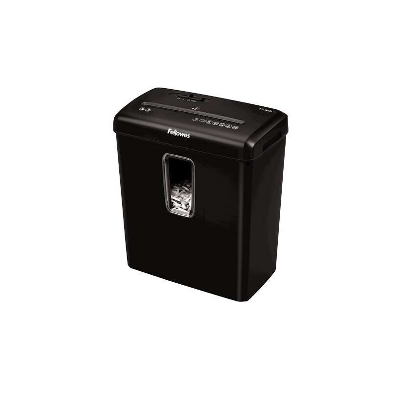 Fellowes P-30C Destructora de Papel Manual Corte en Particulas P-4 - Destruye hasta 6 Hojas a la Vez - Capacidad de la Papelera
