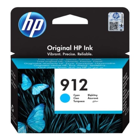 HP 912 Tinteiro Ciano Original - 3YL77AE