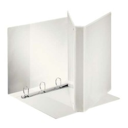 Esselte Kangaroo Plus Kangaroo Folder A4 with 4 25mm Rings - Capacity for 230 A4 Sheets (80 g/m²) - Color White