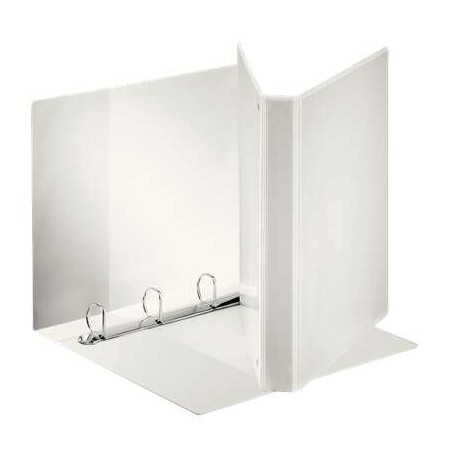 Pasta Canguru Esselte Kangaroo Plus A4 com 4 Argolas de 25mm - Capacidade para 230 Folhas A4 (80 g/m²) - Cor Branco