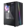 Unykach Glayze Caja Torre ATX - Iluminacion ARGB - Lateral Cristal Templado - USB-A 2.0/3.2 y Audio - 1 Ventilador 120mm RGB