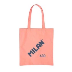 Milan Collection 430 Tote Bag Bolsa de Pano - Tamanho 50x38x41cm - Alça Longa 27cm - Tecido 'ripstop' - Cor Rosa