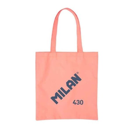 Sac fourre-tout en tissu Collection Milan 430 - Taille 50x38x41cm - Poignée longue 27cm - tissu 'ripstop' - Couleur Rose