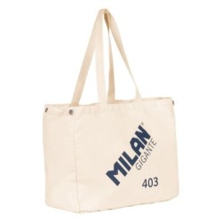 Saco Milan Gigante Série 403 1918 Saco de Pano - Tamanho 51x40,5x21,5cm - Capacidade 40L - Cor Bege