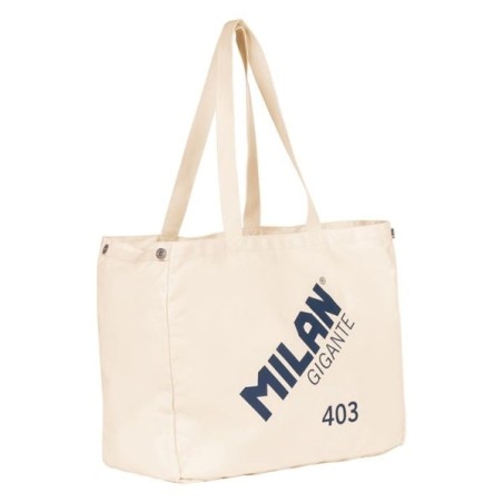 Saco Milan Gigante Série 403 1918 Saco de Pano - Tamanho 51x40,5x21,5cm - Capacidade 40L - Cor Bege
