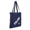 Sac shopper Milan Collection 430 7,5L - Taille 38x36x6,5cm - Anse longue 27cm - tissu 'ripstop' - Couleur Bleu Marine