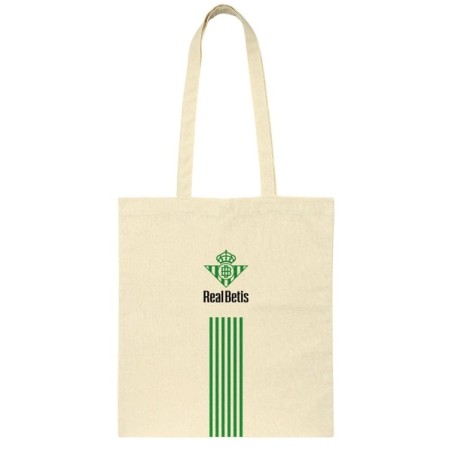 Safta Real Betis Balompie Tote Bag Cloth Bag - Hand Handles - Beige Color