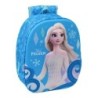 Sac à dos Safta Frozen 3D - Lumières LED - Porte-bouteille - Épaulettes rembourrées - Poignée supérieure - 8,64 L