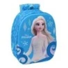 Safta Frozen 3D Backpack - LED Lights - Bottle Holder - Padded Shoulder Pads - Top Handle - 8,64L - 270x100x330mm - Color Blue