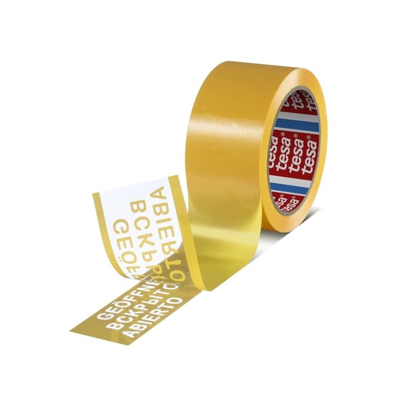 Tesa 64007 Fita Selante Inviolável 50mm x 50 Metros - Para Aplicação Manual e Automática - Adesivo Acrílico Base Água - Cor