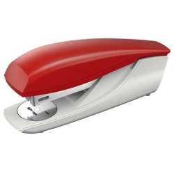 Petrus 235 Stapler - Up to 30 Sheets - Integrated Staple Remover - Open and Closed Stapling - Red Color