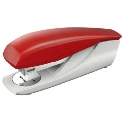 Petrus 235 Stapler - Up to 30 Sheets - Integrated Staple Remover - Open and Closed Stapling - Red Color