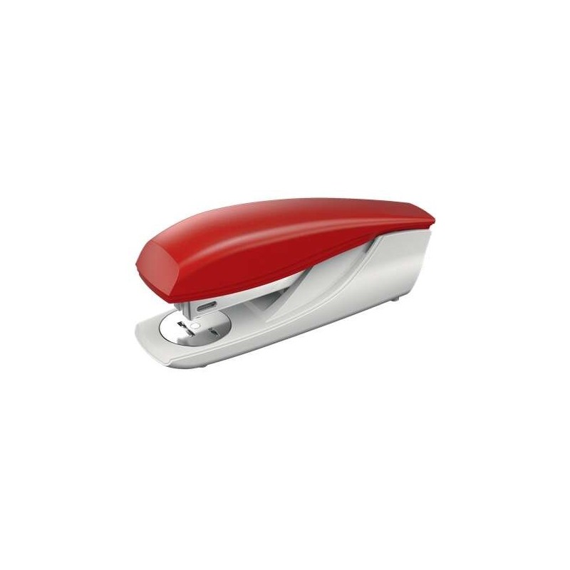 Petrus 235 Stapler - Up to 30 Sheets - Integrated Staple Remover - Open and Closed Stapling - Red Color