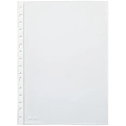 Pardo Pack de 100 Pochettes Folio Transparentes Multi-trous 60 Microns - Finition Peau Orange - Renfort Blanc