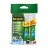Scotch Pacote de 3 Bastões de Cola Adesiva Sólida - 21g por Unidade - Promoção 2 + 1 Grátis - Cor Transparente
