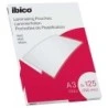 Ibico Caja de 100 Laminas de Plastificar Mate A3 125 Micras - Superficie Mate - Plastifica Papel, Fotos, Tarjetas de Visita