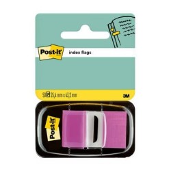 Post-it Index Dispenser with 50 Repositionable Markers 25,4 x 43,2mm - Firm Adhesion - To Mark, Point Out or Highlight