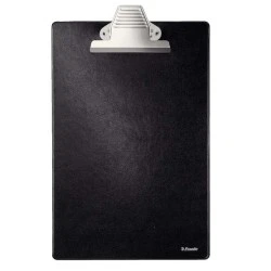 Pasta Base Forrada a Plástico Esselte com Pinça - Formato A4 - Cor Preto