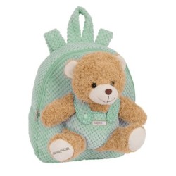 Safta Mochila Preescolar con Osito - Cremallera - Osito Extraible - Hombreras Acolchadas - Asa Superior - 4.65L - 230x75x270mm